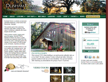 Tablet Screenshot of dunhamfarms.com